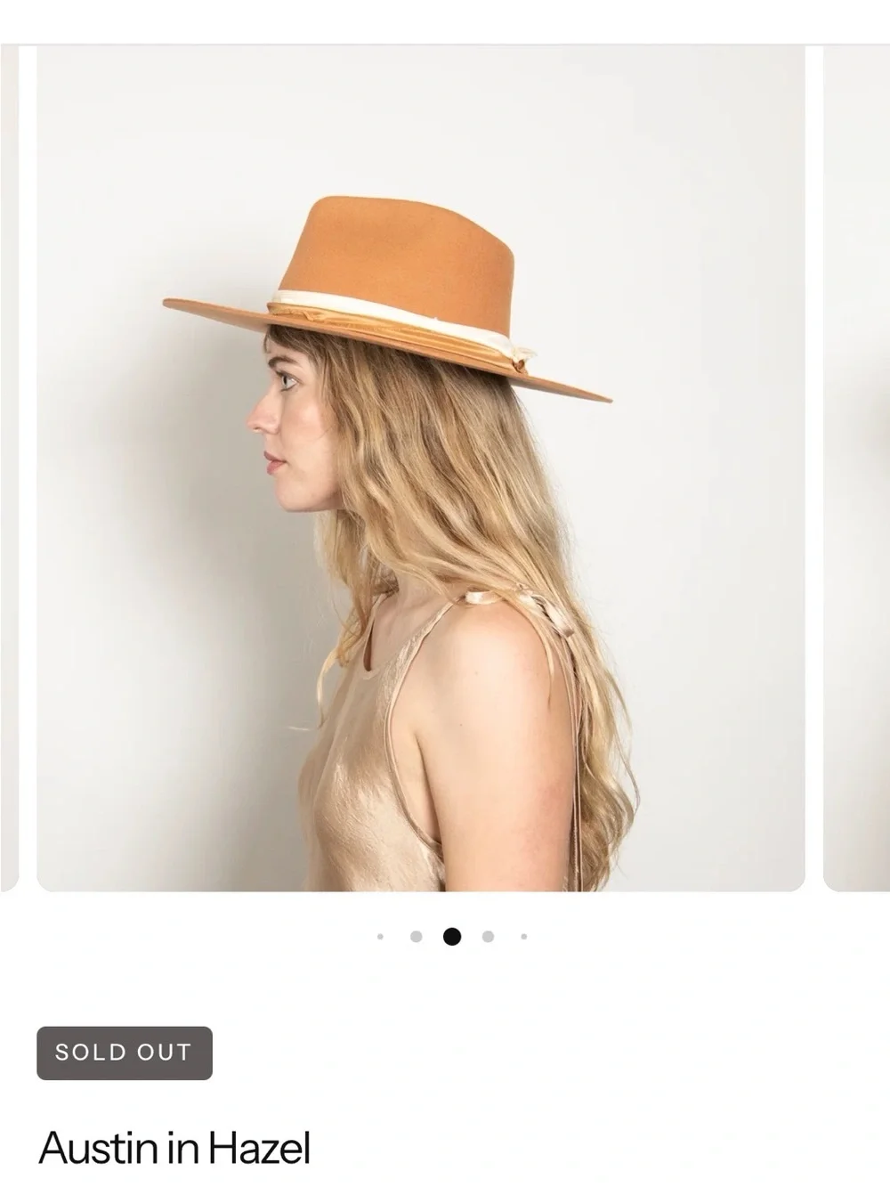 Wyeth by Todd Magill Wide-Brim Fedora Hat in Hazel with Cream Band
